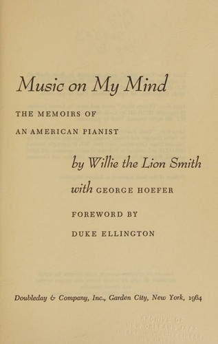 Cover for Music on my mind