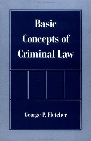 Cover for Basic concepts of criminal law