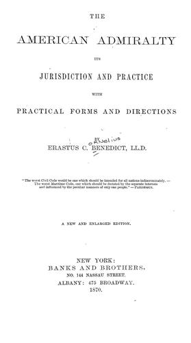 Cover for The American admiralty