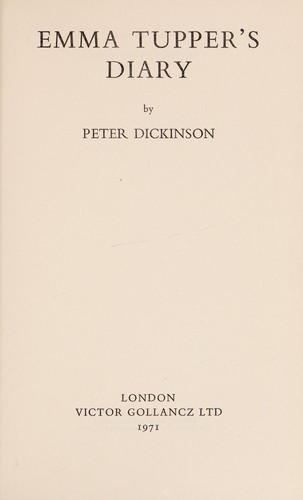 Cover for Emma Tupper's diary.