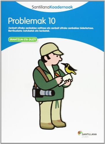 Cover for PROBLEMAK 10 SANTILLANA KOADERNOAK