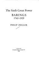 Cover for Sixth Great Power Barings 1929