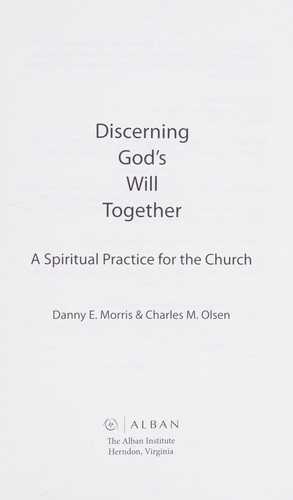 Cover for Discerning God's will together