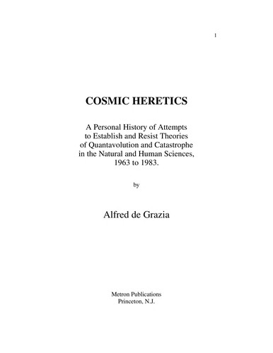 Cover for Cosmic heretics