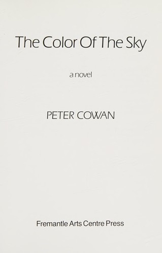 Cover for The color of the sky