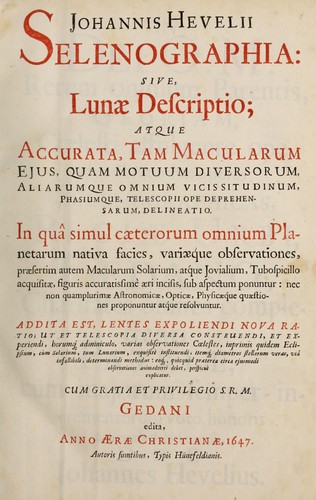 Cover for Selenographia