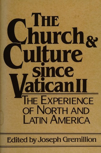Cover for Church and Culture Since Vatican II