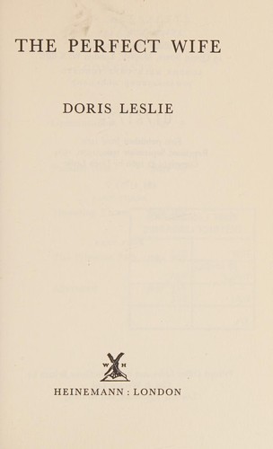 Cover for The perfect wife.