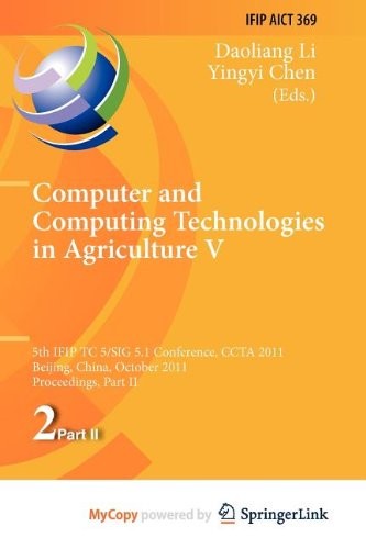 Cover for Computer and Computing Technologies in Agriculture