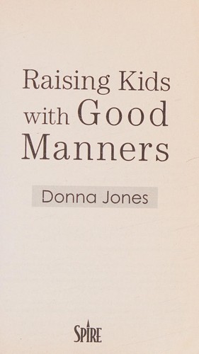 Cover for Raising kids with good manners
