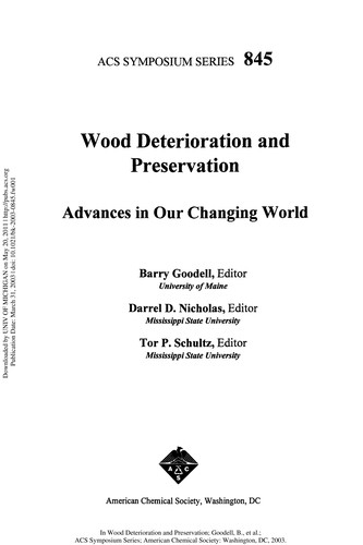 Cover for Wood deterioration and preservation