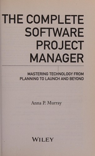 Cover for The complete software project manager