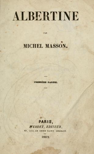 Cover for Albertine