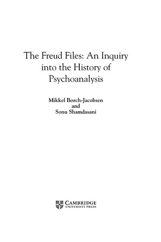 Cover for The Freud files