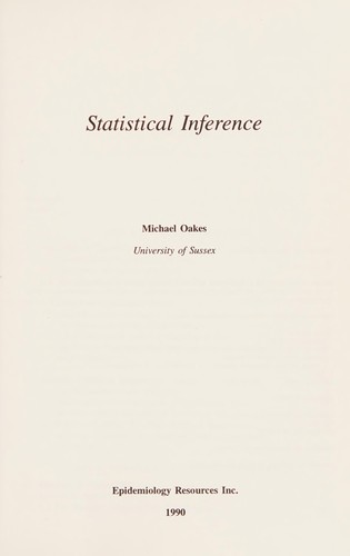 Cover for Statistical inference