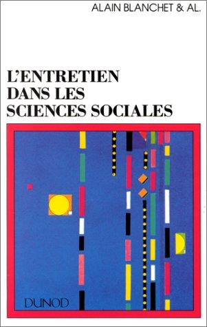 Cover for L' Entretien dans les sciences sociales
