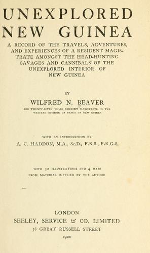 Cover for Unexplored New Guinea