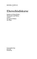Cover for Eherechtsdiskurse: Studien zu König Rother, Partonopier und Meliur, Arabel, Der guote Gerhart, Der Ring