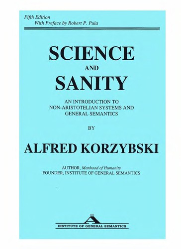 Cover for Science and sanity