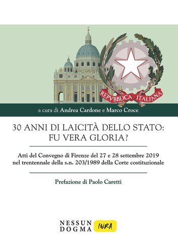 Cover for 30 anni di laicità dello stato