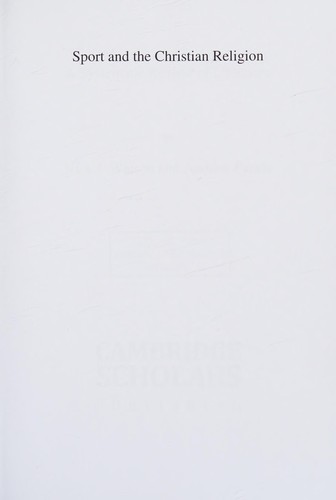 Cover for Sport and the Christian religion