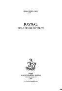 Cover for Raynal ou le devoir de vérité