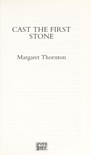 Cover for Cast the first stone