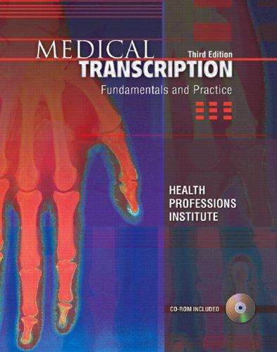 Cover for Medical Transcription
