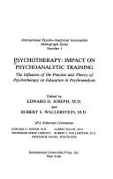Cover for Psychotherapy, impact on psychoanalytic training