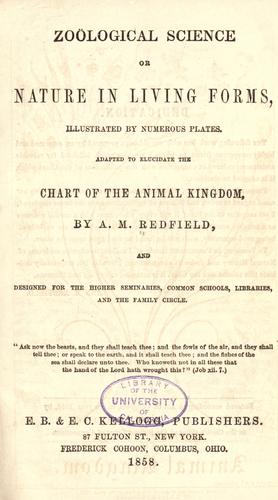 Cover for Zoölogical science, or, Nature in living forms