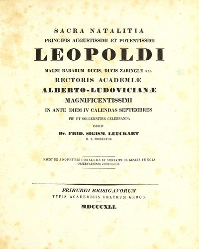 Cover for Observationes zoologicas de zoophytis coralliis, speciatim de genere fungia