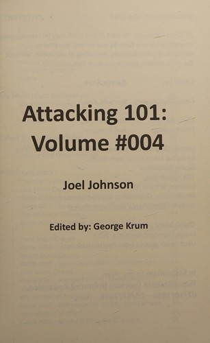Cover for Attacking 101 - Volume #004