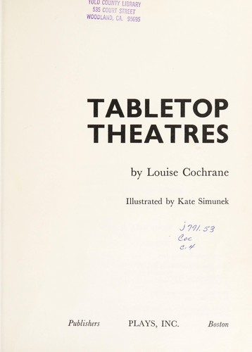Cover for Tabletop theatres.