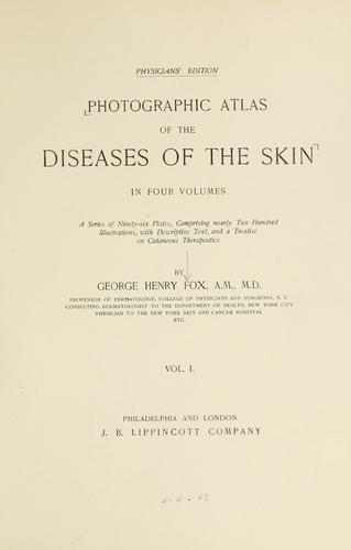 Cover for Photographic atlas of the diseases of the skin