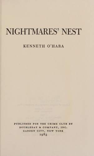 Cover for Nightmares' nest