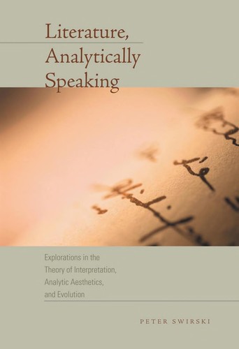 Cover for Literature, analytically speaking