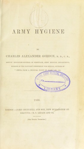 Cover for Army hygiene