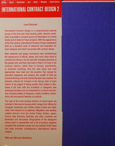 Cover for International interiors.