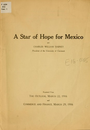 Cover for A star of hope for Mexico