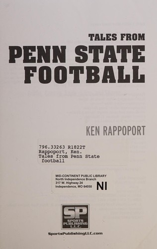 Cover for Tales from Penn State football