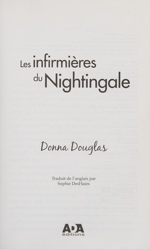 Cover for Nightingale, tome 3 - Les infirmières du Nightingale (French Edition)