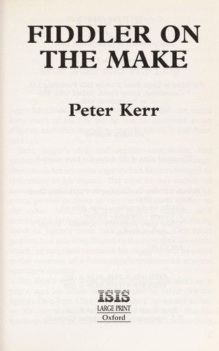 Cover for Fiddler on the make