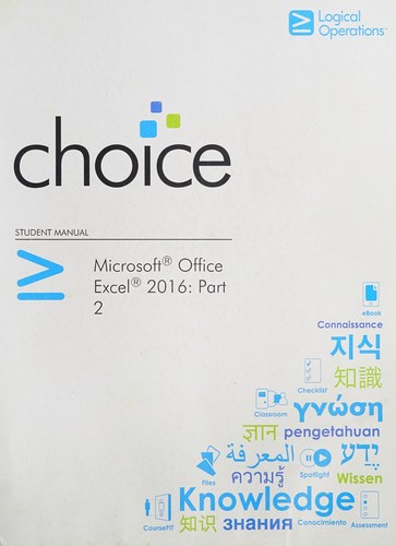 Cover for Microsoft Office Excel 2016