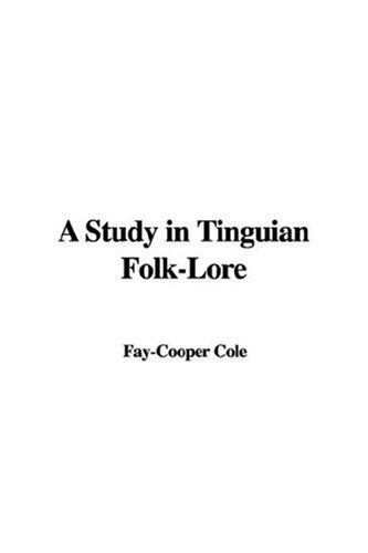Cover for A Study in Tinguian Folk-Lore