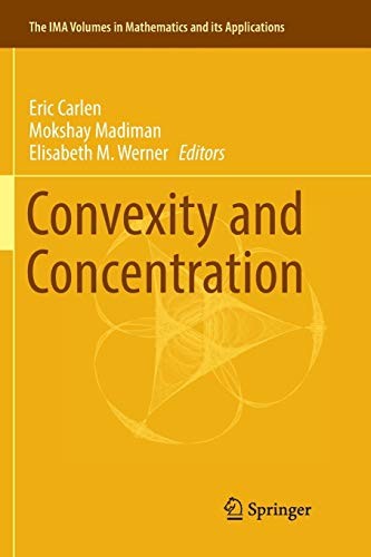 Cover for Convexity and Concentration