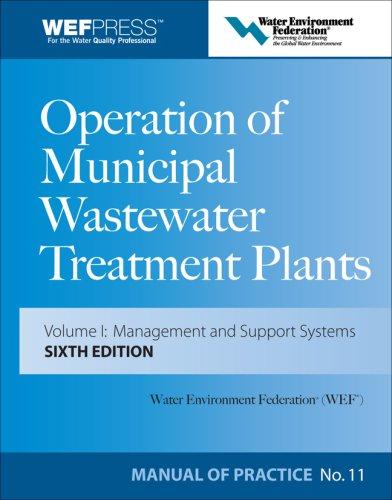 Cover for Operation of Municipal Wastewater Treatment Plants (Water Environment Federation)