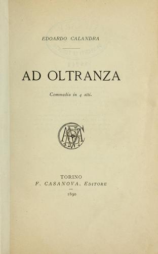 Cover for Ad oltranza