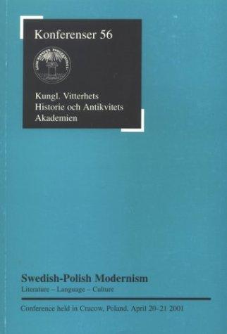 Cover for Swedish-Polish Modernism: Literature, Language & Culture