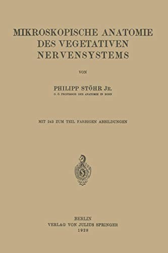 Cover for Mikroskopische Anatomie des vegetativen Nervensystems