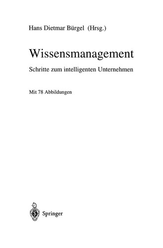 Cover for Wissensmanagement